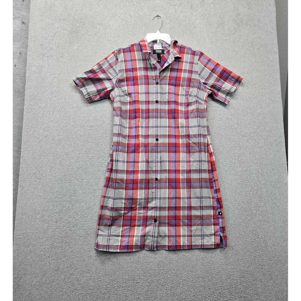 Alaskan Hardgear by Duluth Trading Co Women Dress S Gray Plaid Mini Shirt Wool